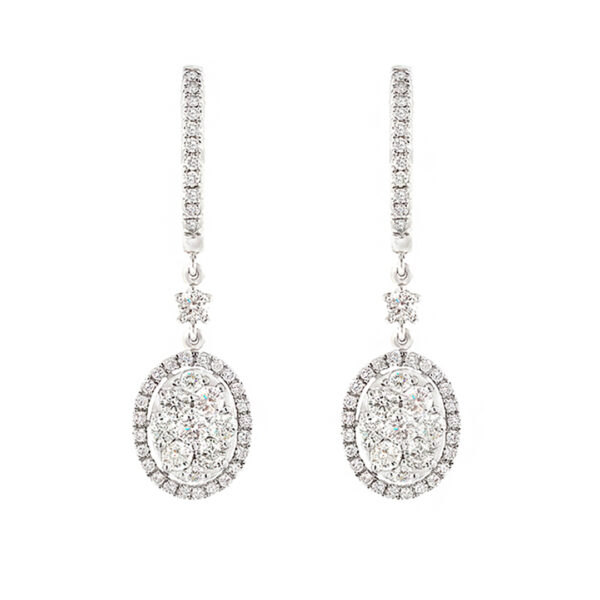 Oval Diamond Drops