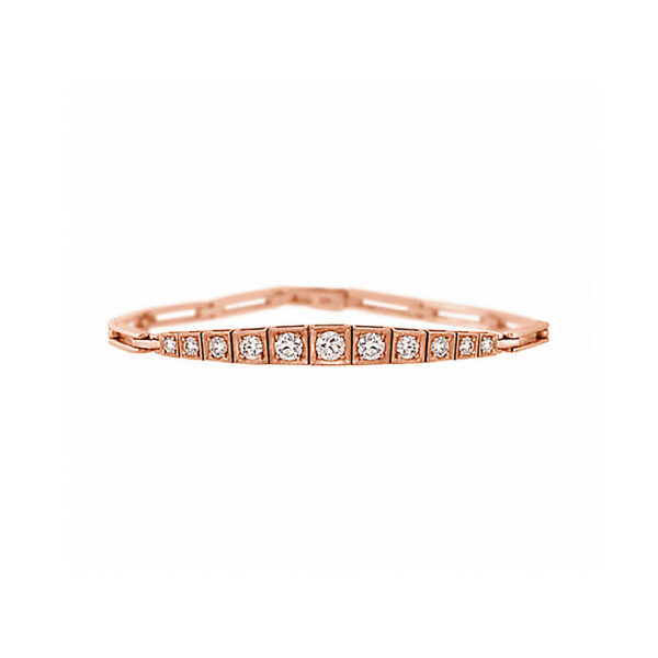 Square-Set Diamond Bracelet