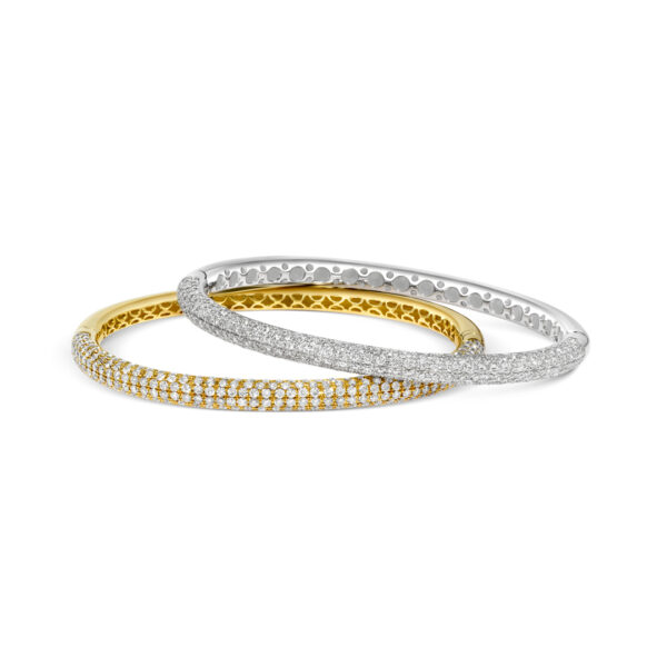 White Gold Fancy Diamond Bangle