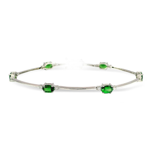 Tsavorite & Diamond Fancy Bracelet