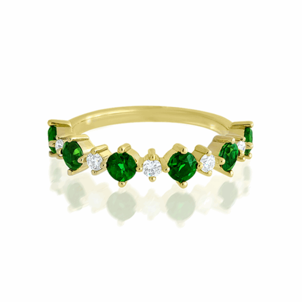 Tourmaline & Diamond Eternity Ring