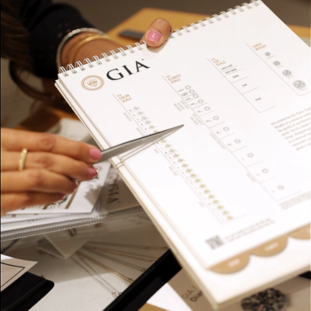 Gia Certs and Tweezers - Mark Solomon Jewellers